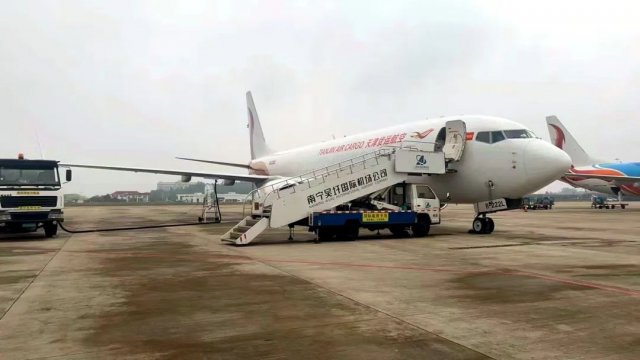 天津货航开通南宁=达沃国际货运航线 计划每周执飞3班